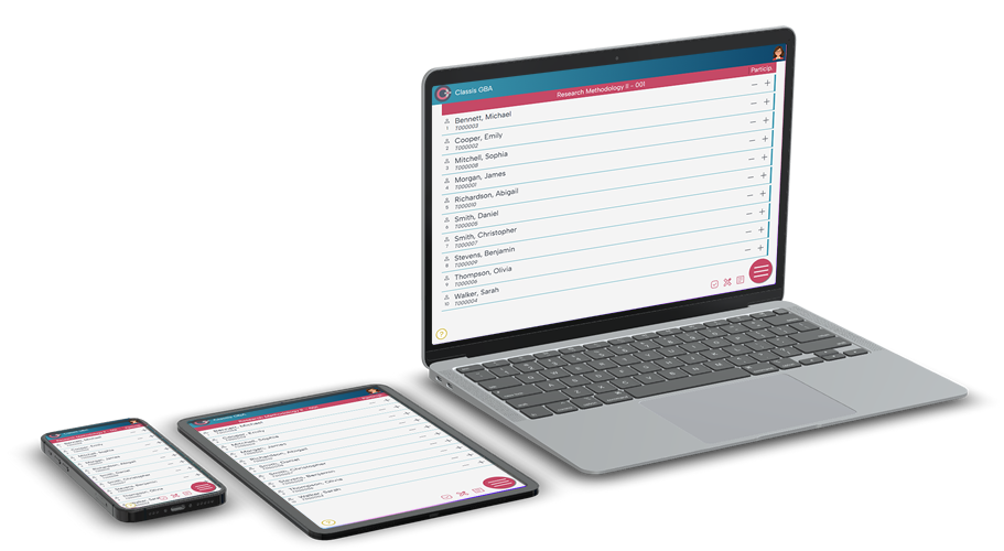 Classis GBA in all your devices. Classroom grading app for teachers.